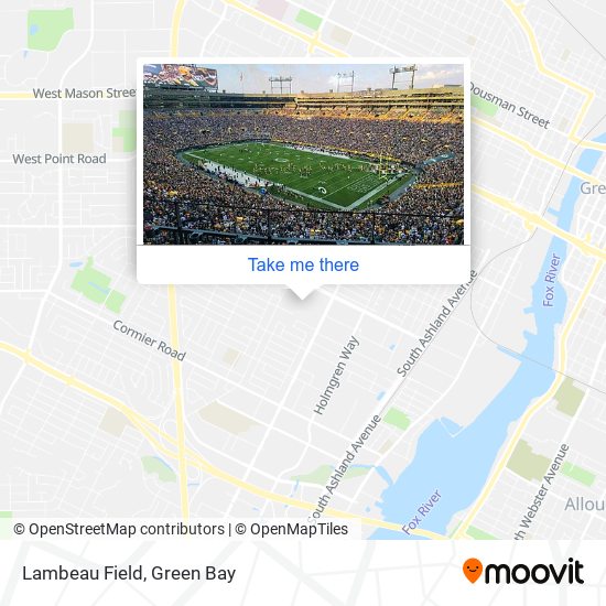 Mapa de Lambeau Field