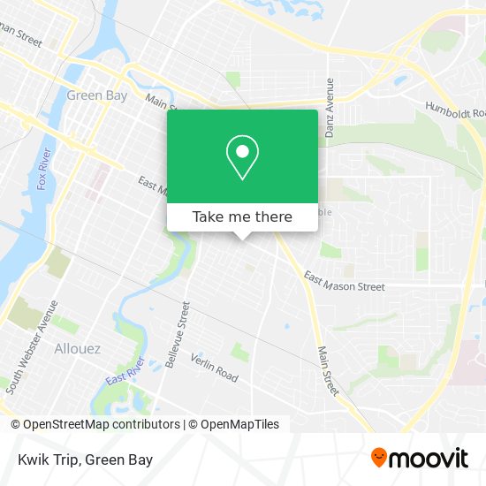 Mapa de Kwik Trip
