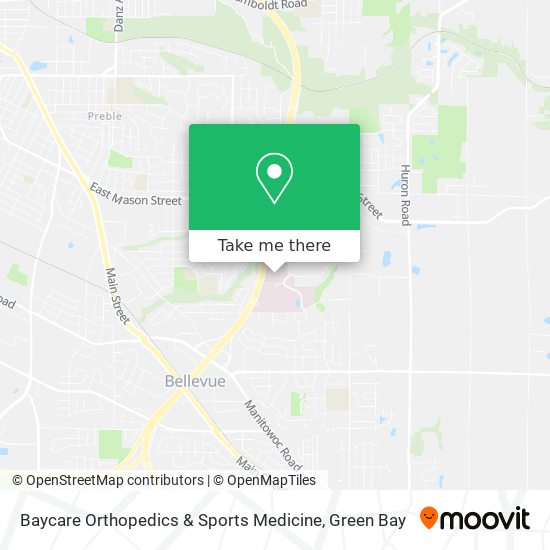 Mapa de Baycare Orthopedics & Sports Medicine