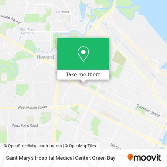 Mapa de Saint Mary's Hospital Medical Center