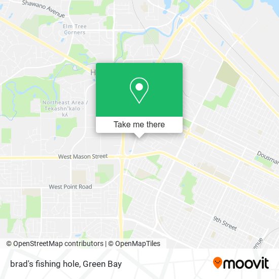 Mapa de brad's fishing hole