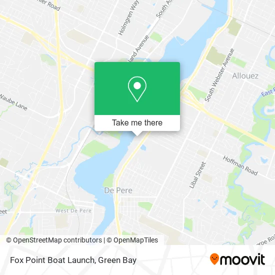 Fox Point Boat Launch map