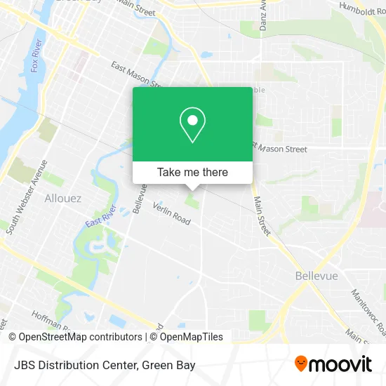 JBS Distribution Center map