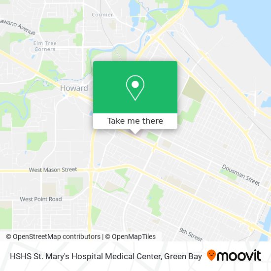 Mapa de HSHS St. Mary's Hospital Medical Center