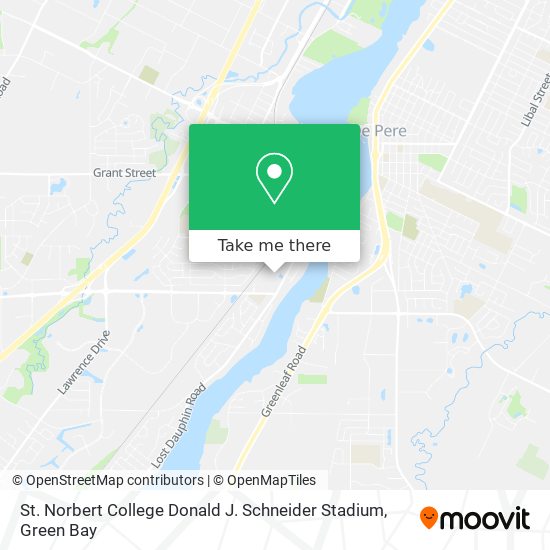 Mapa de St. Norbert College Donald J. Schneider Stadium