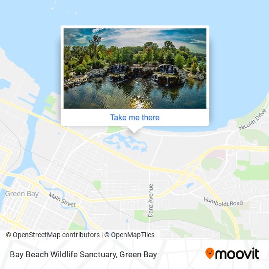 Mapa de Bay Beach Wildlife Sanctuary