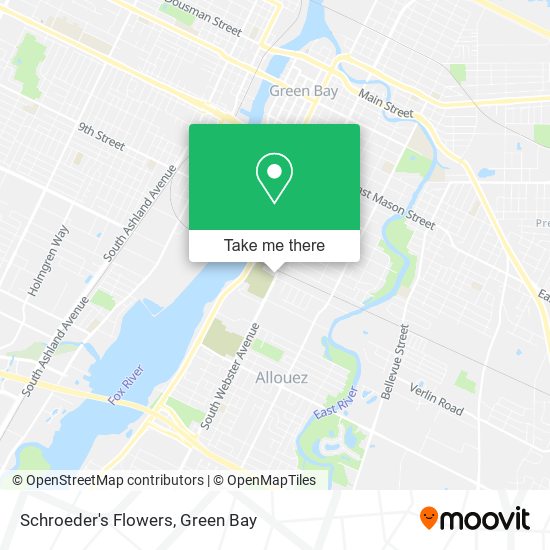 Schroeder's Flowers map