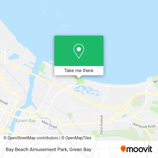 Bay Beach Amusement Park map