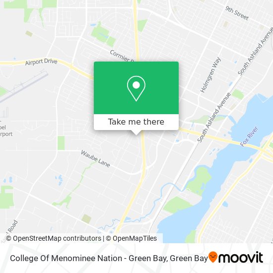 Mapa de College Of Menominee Nation - Green Bay