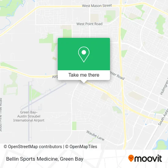 Bellin Sports Medicine map