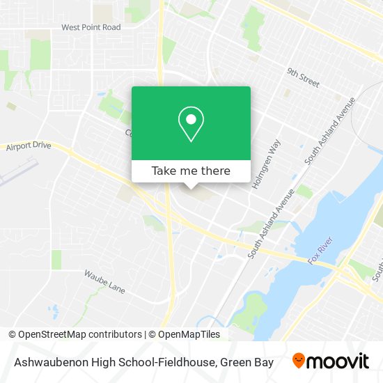 Mapa de Ashwaubenon High School-Fieldhouse