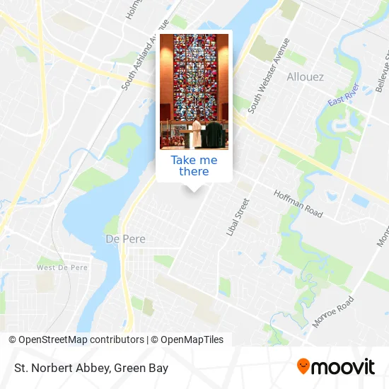 St. Norbert Abbey map