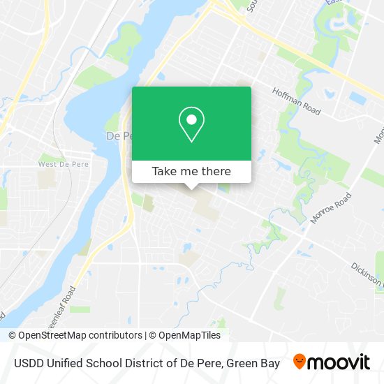 Mapa de USDD Unified School District of De Pere