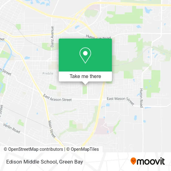 Mapa de Edison Middle School