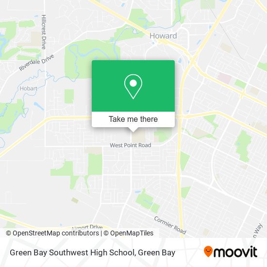 Green Bay Southwest High School map