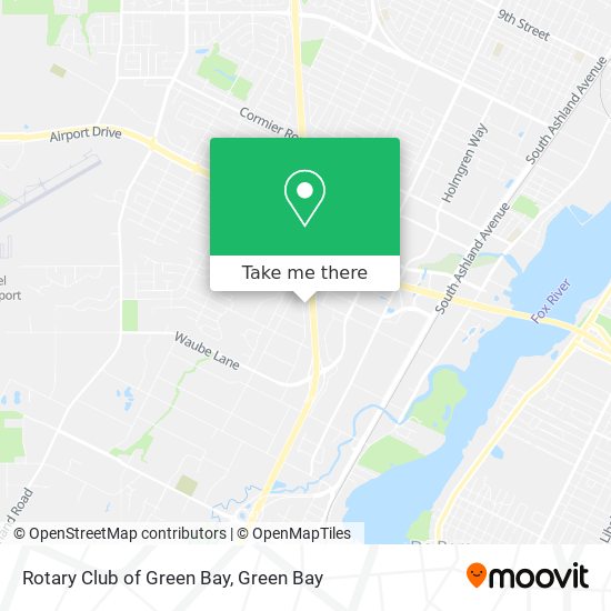 Rotary Club of Green Bay map
