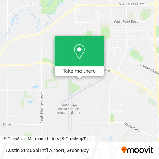 Austin Straubel Int'l Airport map