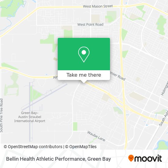 Mapa de Bellin Health Athletic Performance