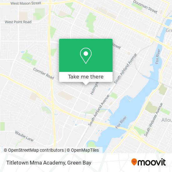 Mapa de Titletown Mma Academy
