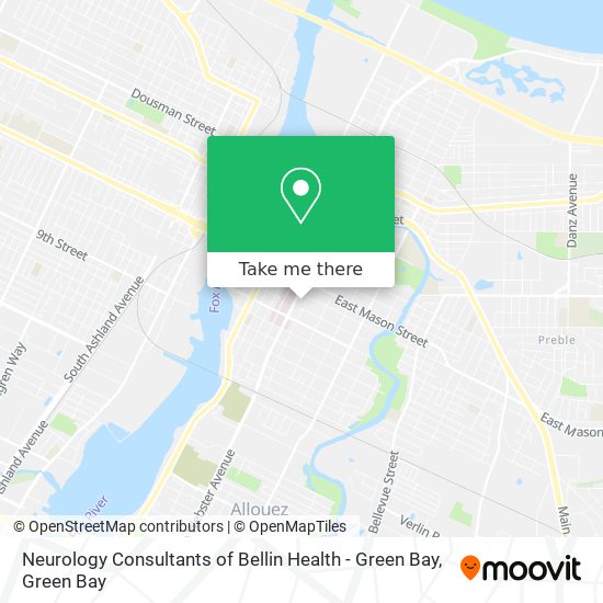 Neurology Consultants of Bellin Health - Green Bay map
