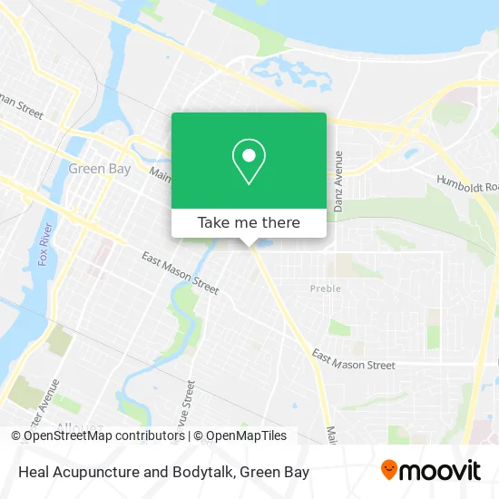 Heal Acupuncture and Bodytalk map