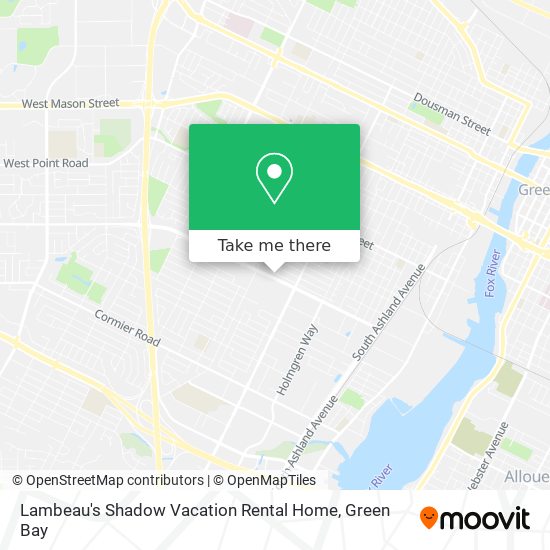 Mapa de Lambeau's Shadow Vacation Rental Home