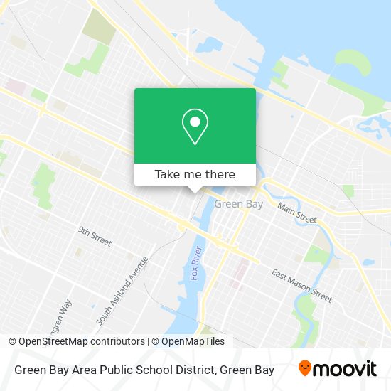 Green Bay Area Public School District map