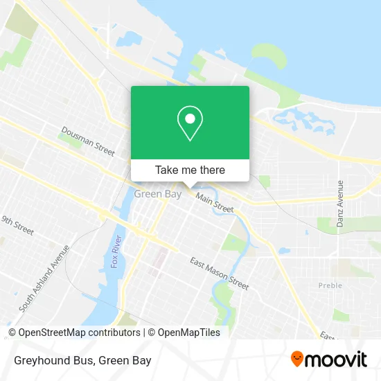 Mapa de Greyhound Bus