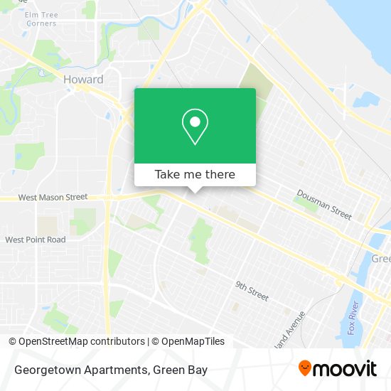 Mapa de Georgetown Apartments