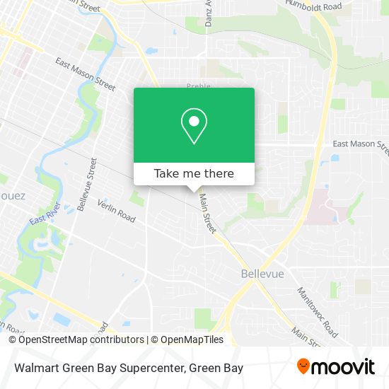 Mapa de Walmart Green Bay Supercenter