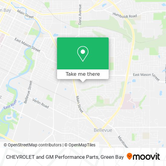 Mapa de CHEVROLET and GM Performance Parts