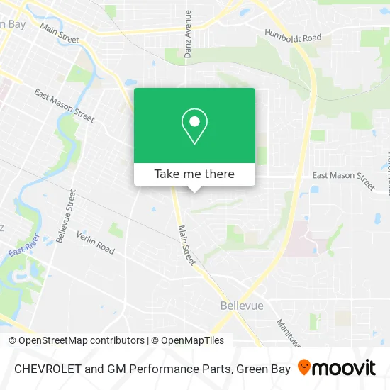 Mapa de CHEVROLET and GM Performance Parts