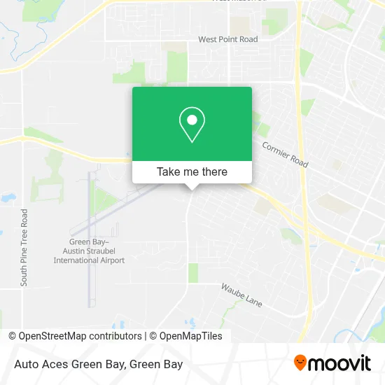 Auto Aces Green Bay map