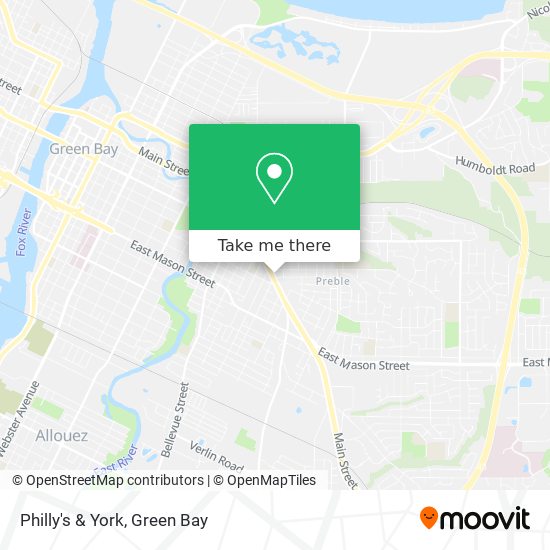 Philly's & York map