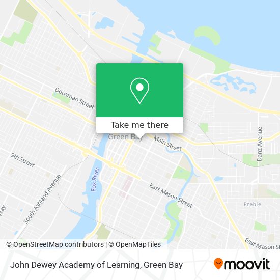 Mapa de John Dewey Academy of Learning