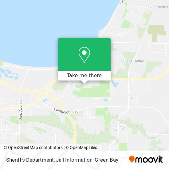 Sheriff's Department, Jail Information map