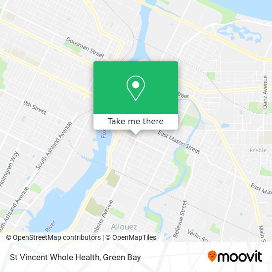 St Vincent Whole Health map