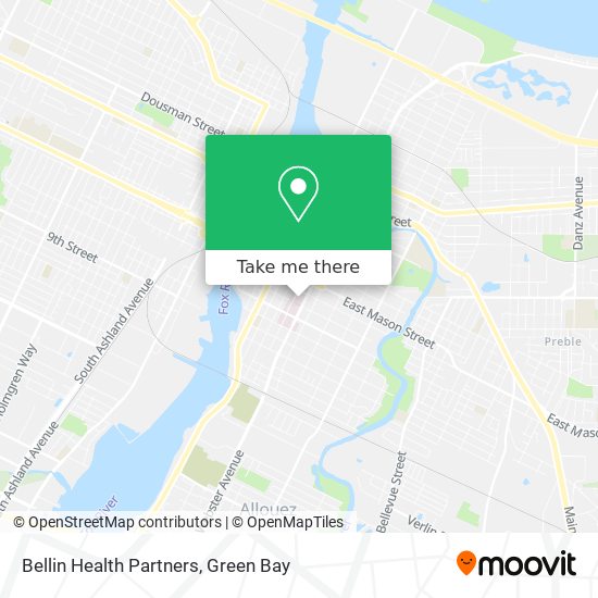 Bellin Health Partners map