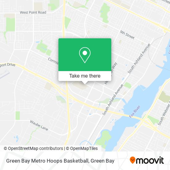 Green Bay Metro Hoops Basketball map