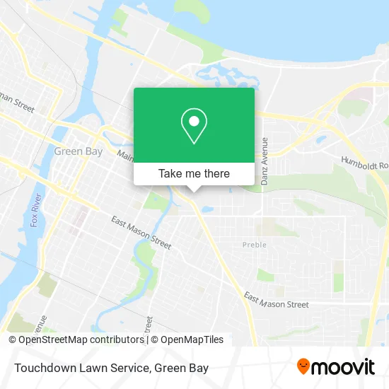 Touchdown Lawn Service map