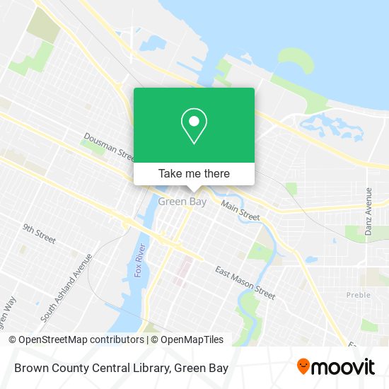 Mapa de Brown County Central Library