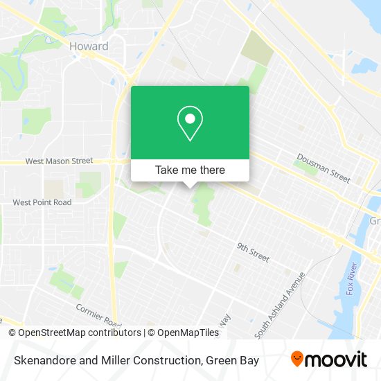 Skenandore and Miller Construction map