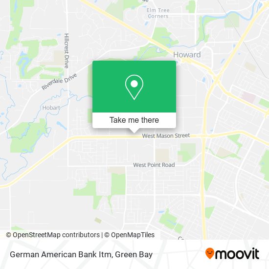 German American Bank Itm map