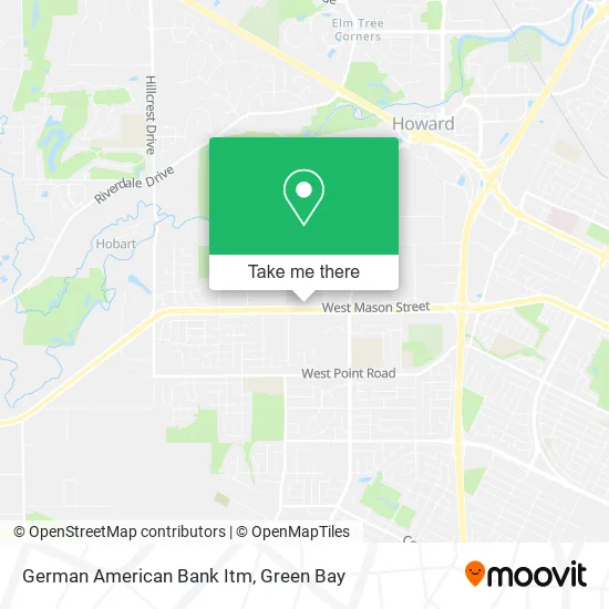 Mapa de German American Bank Itm