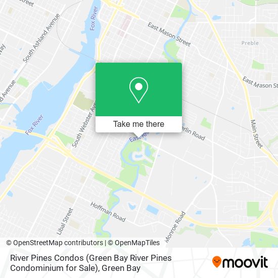 Mapa de River Pines Condos (Green Bay River Pines Condominium for Sale)
