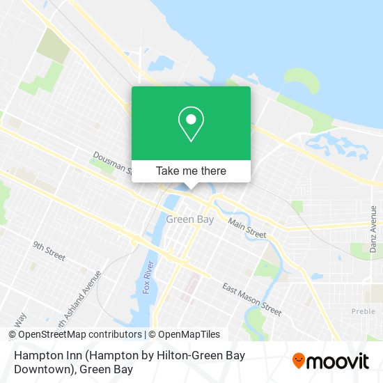 Mapa de Hampton Inn (Hampton by Hilton-Green Bay Downtown)