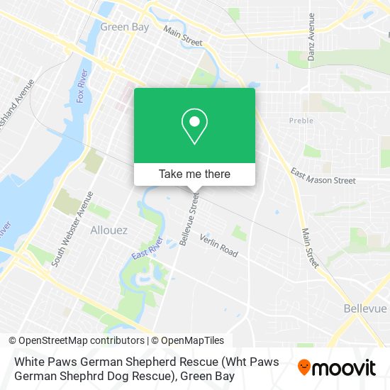 White Paws German Shepherd Rescue (Wht Paws German Shephrd Dog Rescue) map