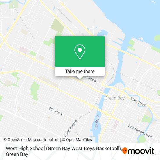 Mapa de West High School (Green Bay West Boys Basketball)