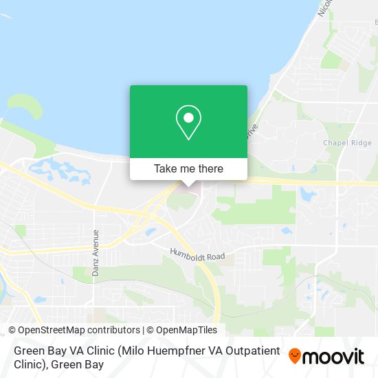 Mapa de Green Bay VA Clinic (Milo Huempfner VA Outpatient Clinic)