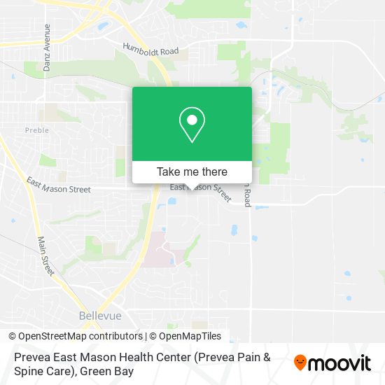 Prevea East Mason Health Center (Prevea Pain & Spine Care) map